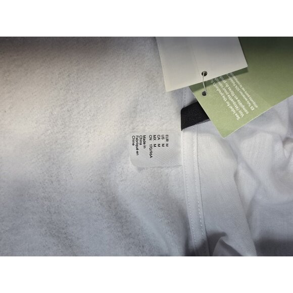 Womens H&M Divided Hoodie White & Orange Full Zip Size Medium Embroidered NWT - Picture 9 of 10